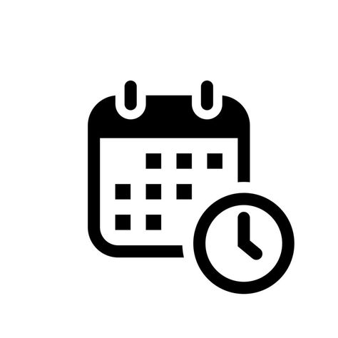 Date time icon vector in trendy style. Calendar and clock concept Time And Date Icon, Time Icon Clock, Dad Son Photography, Date Icon, Icon Clock, Icon Calendar, Clock Vector, Time Clipart, Calendar Png