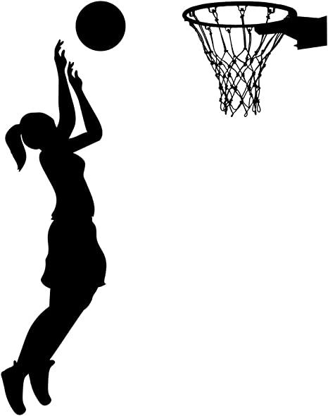 Netball Silhouette, Netball Pictures, Summer Olympics Crafts, Basketball Stickers, Basketball Drawings, Boy Silhouette, Basketball Silhouette, Girl Shadow, Basketball Wall