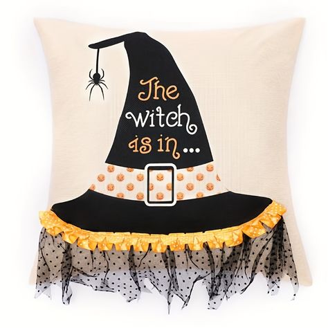 Faster shipping. Better service 30th Birthday Party Decorations, Halloween Spider Decorations, Halloween Throw Pillow, Baby Balloon, Embroidered Throw Pillows, Adult Halloween Party, Whimsical Halloween, Embroidered Pillow Covers, Kids Dress Up