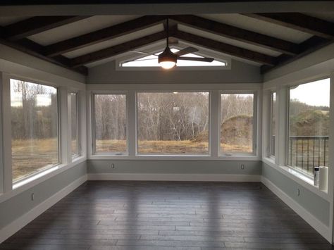 Sunroom Renovation, Sunroom Remodel, Sunroom Windows, Small Sunroom, House Renos, California Room, All Season Room, Family Room Addition, Screened Porch Designs