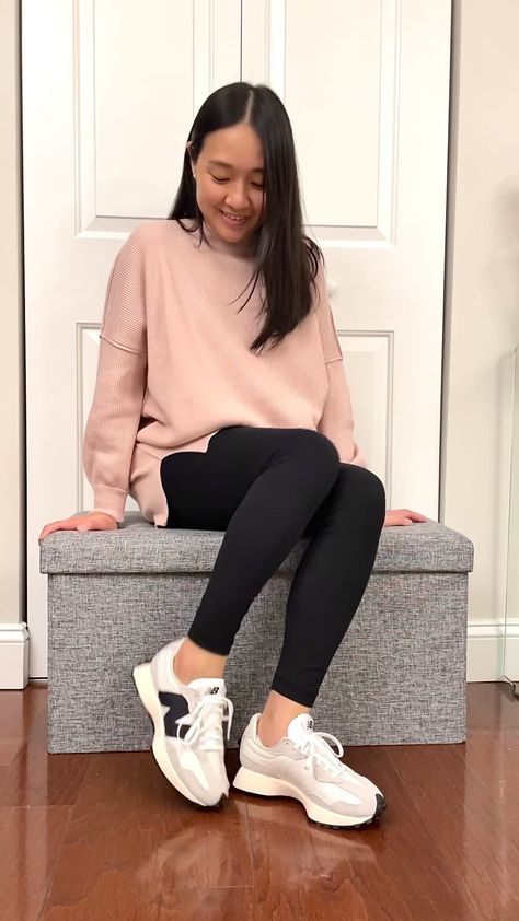 New Balance 327 Sneaker Review New Balance Outfit Work, How To Wear New Balance 327, New Balance 327 Women Outfit Dress, New Balance 237 Women Outfit, Nb 327 Women Outfit, Outfit Casual Tenis, New Balance Women Outfit, New Balance 350, New Balance 327 Women Outfit