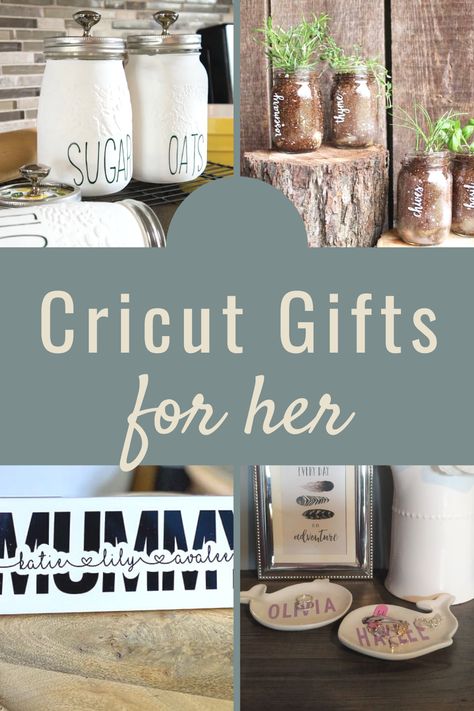 Gift Ideas for her with Cricut Cricut Birthday Gift Ideas For Mom, Personalized Gifts For Women Cricut, Mother In Law Cricut Gift Ideas, Cricut Projects For Mom Gift Ideas, Cricut Gifts For Sister In Law, Easy Cricut Gifts For Friends, Cricut Gifts For Sister, Cricut Ideas For Mother’s Day, Easy Cricut Birthday Gifts