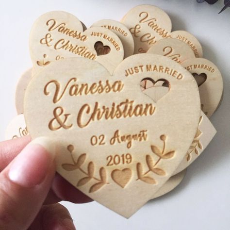 Personalized Wedding Laser Heart Save the Date Magnets,Custom wood rustic save the date,party favors Rustic Save The Date, Heart Favors, Rustic Save The Dates, Wedding Magnet, Heart Magnets, Wedding Tags, Wood Rustic, Save The Date Magnets, Guest Gifts