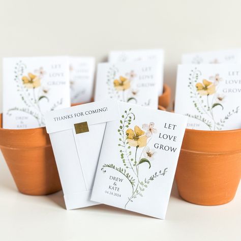 Wedding seed packet favors