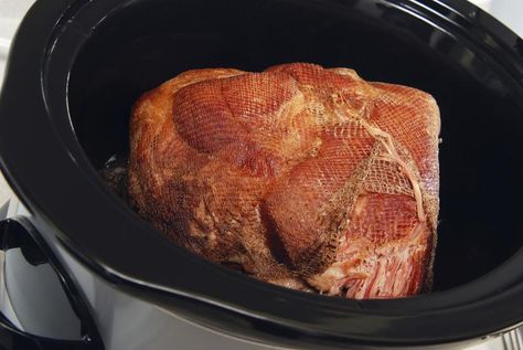 How to Cook Smoked Bone-In Ham in a Crock Pot Slow Cooker Smoked Ham, Bone In Ham, Cooking Ham In Crockpot, Precooked Ham, Ham Recipes Crockpot, Smoked Ham Recipe, Smoked Pork Shoulder, Crockpot Ham, Slow Cooker Ham