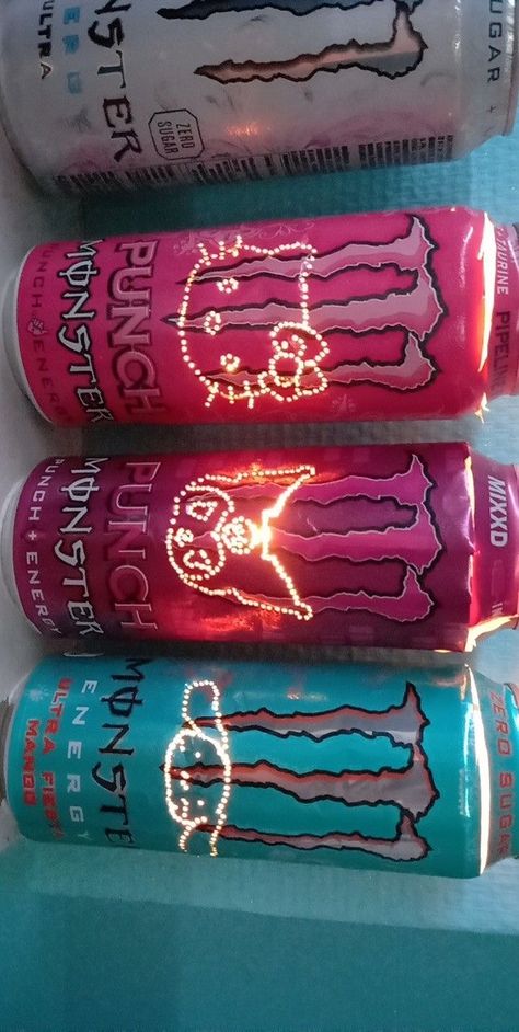 Monster Cans Diy, Pop Tab Crafts, Diy Hello Kitty, Monster Craft, Monster Crafts, Monster Energy Drink, Paper Craft Ideas, Fun Easy Crafts, Diy Crafts To Do