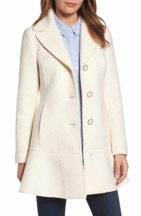 Winter White Wool Coat, Grey Coats For Women, Peplum Coat, White Wool Coat, Fall Coats, Down Winter Coats, Wool Coat Women, Hooded Raincoat, Raincoats For Women