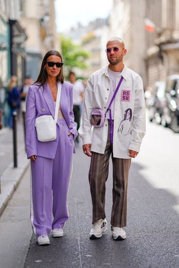 Elegantes Outfit Damen, Best Couples Costumes, Mode Kimono, Summer Suit, Stylish Couple, Rave Outfit, Purple Outfits, Elegante Casual, Matching Couple Outfits