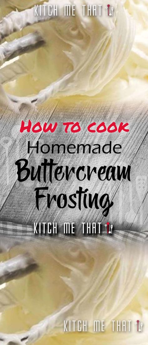 Homemade Buttercream Frosting | Desserts Recipe to Try!! Heavy Whipping Cream Frosting, Frosting Desserts, Cook Desserts, Homemade Frosting Recipes, Homemade Buttercream, Homemade Buttercream Frosting, Butter Cream Frosting, Easy Frosting, Chocolate Chip Cookie Cake