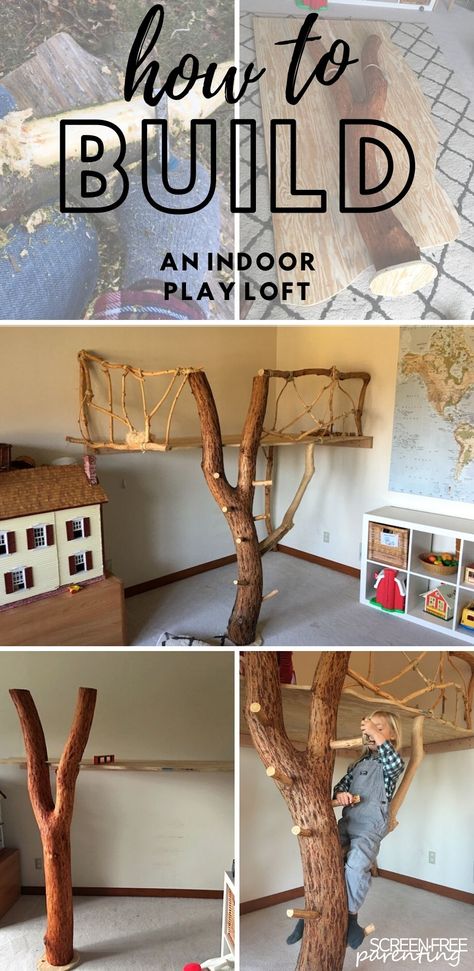 Play Loft Ideas, Montessori Waldorf Playroom, Waldorf Play Area, Waldorf Playroom At Home, Nature Playroom, Waldorf Bedroom, Nature Kids Room, Waldorf Toddler, Waldorf Diy