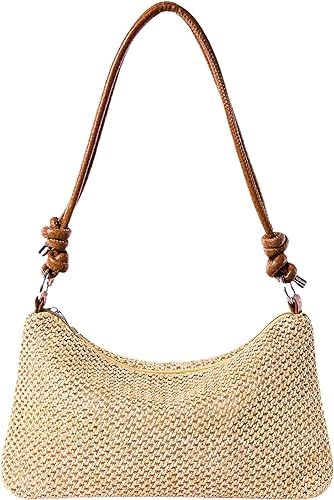 Amazon.com: Straw Purse Beach Bag, Straw Purses for Women, Small Beach Tote Bag with Zipper, Cute Summer Crossbody Bags, Woven Handbags - Brown : Clothing, Shoes & Jewelry Brown Clothing, Summer Purse, Tote Bag With Zipper, Straw Purse, Summer Purses, Beach Tote Bag, Woven Handbags, Purses For Women, Bag With Zipper