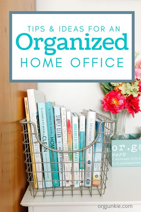 Organized Home Office, Office Organization Tips, Minimalist Organization, Office Tips, An Organized Home, Work Cubicle, Office Organisation, Office Organization At Work, Organized Home