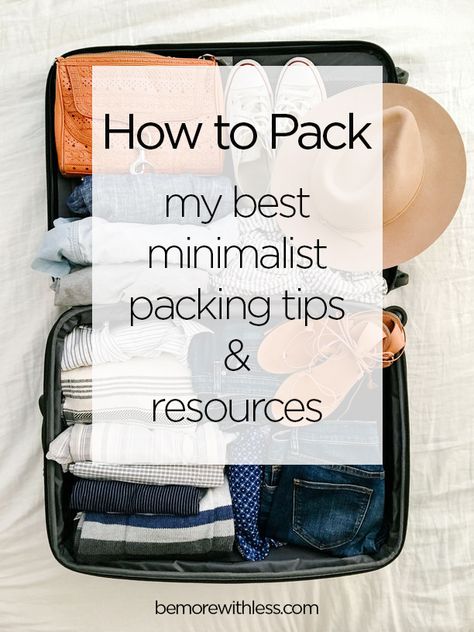 Living With Less, Minimal Packing, Suitcase Packing Tips, Minimalist Packing, Packing Travel, Small Suitcase, Carry On Packing, Packing Guide, Packing Checklist