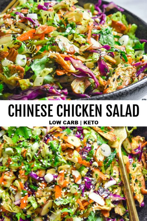 *NEW* I know, I know Low Carb Salads, Salad Buah, Chinese Chicken Salad, Tortellini Pasta, Salad Salad, Boiled Egg Diet Plan, Diner Recept, Low Carb Salad, Chinese Chicken