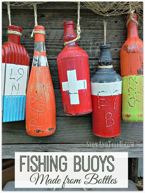 Fishing Buoys, Lake Crafts, Fishing Bedroom, Mermaid Cottage, Buoy Decor, Lake Christmas, Fishing Themed Birthday Party, Nautical Classroom, Bait Shop