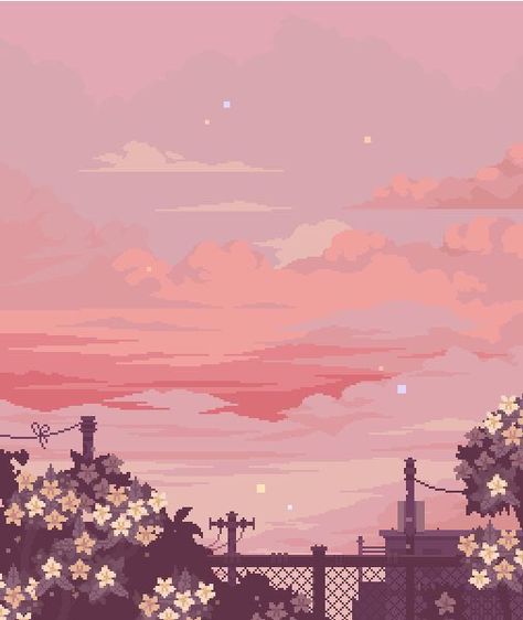 #freetoedit #kawaii #pink #aesthetic #cute #starterpack #sky #goldenhour #draw #paint #love #nostalgia #flower #landscape #sunset #sunrise Photowall Ideas, Piskel Art, Arte 8 Bits, 8bit Art, Japon Illustration, Fotografi Alam Semula Jadi, Pastel Pink Aesthetic, Lukisan Cat Air, Fete Anime