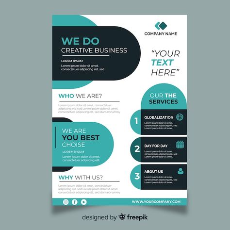 Flayer Designs Ideas, Flyers Ideas, Social Media Campaign Design, Landing Page Website, Advertising Flyers, Template For Business, Flyers Design, Poster Template Design, Abstract Template