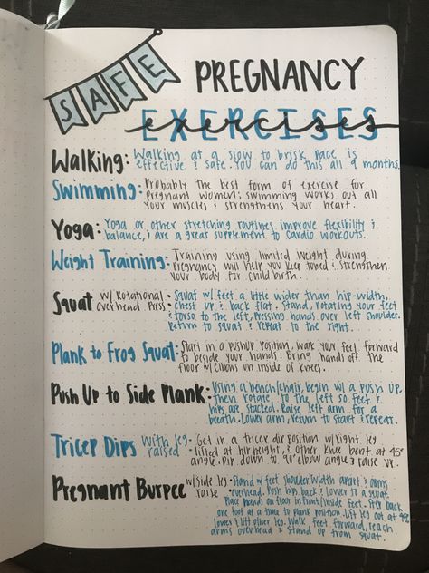 Safe Pregnancy Exercises: Bullet Journal Pregnancy Bullet Journal Ideas, Bullet Journal Pregnancy, Pregnancy Diary Ideas, Pregnancy Journal Diy, Baby Bullet Journal, Pregnancy Bullet Journal, Pregnancy Journal Ideas, Ttc Journal, Pregnancy Weight Gain Chart