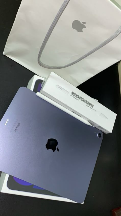 #ipad #apple #fashion #aesthetic #purple #instagram #snap #snapchat #luxury Purple Ipad Air Aesthetic, Ipad Aesthetic Purple, Purple Ipad Aesthetic, Ipad Air Purple, Ipad Purple, Purple Ipad, Purple Instagram, Dream Notebook, Apple Fashion