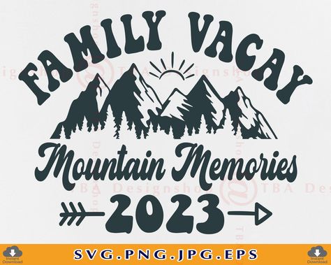 Cabin Trip Shirt Ideas, Colorado Family Vacation Shirts, Family Vacation Svg Free, Colorado Family Vacation, Christmas Family Vacation, Smoky Mountain Christmas, Mountain Trip, Family Travel Quotes, Happy Vacation