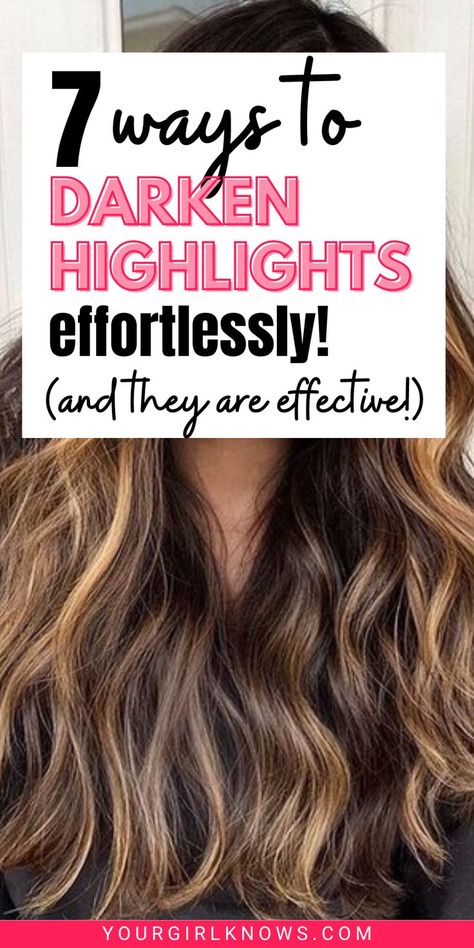 Are you tired of your current highlights? Discover how to darken highlights with ease and achieve stunning results! Follow these 7 tried-and-tested tips to transform your look in no time - all from the comfort of your home. Say goodbye to salon appointments and hello to ⚡️outstanding hair⚡️! Darken Highlights, Home Hair Dye Tips, At Home Highlights, Drugstore Shampoo, How To Darken Hair, How To Dye Hair At Home, Hair Dye Tips, Getting Rid Of Dandruff, Oily Hair