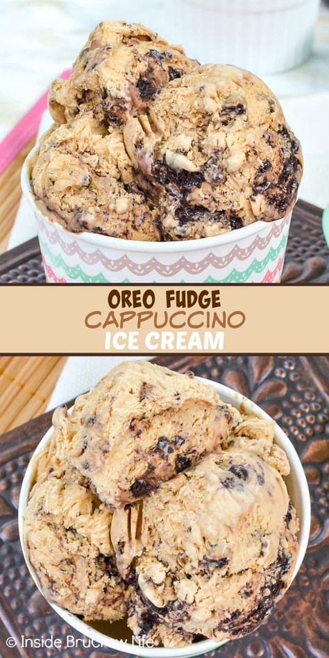 Homemade Ice Cream Recipes Machine, Ice Cream Aesthetic, Ice Cream Recipes Machine, Cuisinart Ice Cream, Fudge Ice Cream, Recipe For Summer, Easy Ice Cream Recipe, Oreo Fudge, Ice Cream Maker Recipes