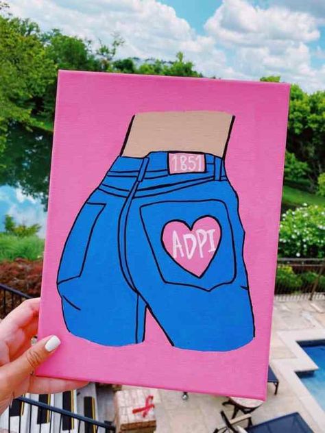 27 Sorority Big Little Canvas Ideas You Can Recreate Right Now