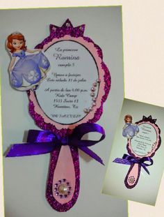 Invitations Sofia the First by MonicasInventions on Etsy Princess Sofia Birthday Party Ideas, Princes Sofia, Princess Sofia Birthday, Princess Sofia Party, Sofia The First Party, Sofia The First Birthday Party, Princess Birthday Party Decorations, Sofia Party, Happy Birthday Princess