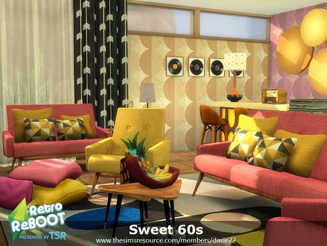 Sims 4 1960s Furniture, Sims 4 Retro Cc Maxis Match, Ts4 Retro Furniture, Sims 4 Cc 50s Furniture, Sims 4 Cc Retro Decor, The Sims 4 Retro Cc, Sims 4 Retro Furniture, Sims 4 60s Cc Furniture, Sims 4 Cc Mid Century