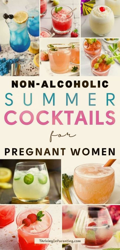 Looking for a refreshing and healthy drink to enjoy during your pregnancy? Try these non-alcoholic mocktails for pregnant women! These sugar-free mocktails are perfect for summer and will satisfy and quench your thirst. Made with pregnancy-friendly ingredients, you can sip on these pregnancy safe mocktails without any worries! These fruity summer non alcoholic pregnant drinks are completely safe to enjoy for expecting moms. Plus, making these pregnancy mocktail recipes at home is a breeze. Pregnancy Mocktail Recipes, Summer Mocktails Non Alcoholic Recipes, Mom Mocktail, Fruity Mocktails Non Alcoholic, Sugar Free Mocktails Non Alcoholic, Party Mocktails Non Alcoholic, Pregnancy Cocktails, Healthy Mocktails Non Alcoholic, Mocktails For Pregnancy