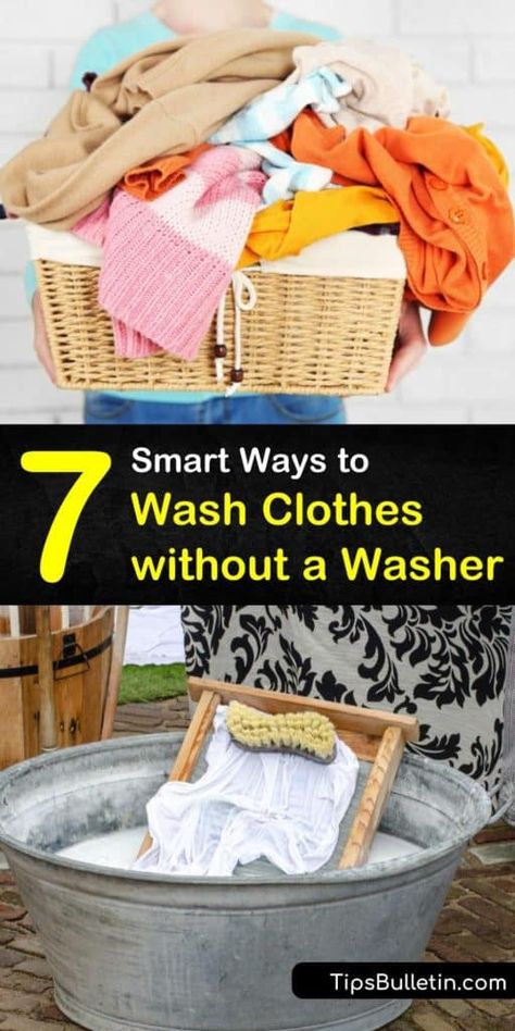 Discover the best alternatives for washing clothes without a washer. Grab some laundry detergent and fill a basin with warm or cold water to start practicing these clever hand-washing techniques. #wash #clothes #washer Meditation Space At Home, Washing Clothes By Hand, Hand Washing Technique, Handwashing Clothes, Vibrant Home, Wash Clothes, Washer Machine, Washing Laundry, Washing Powder