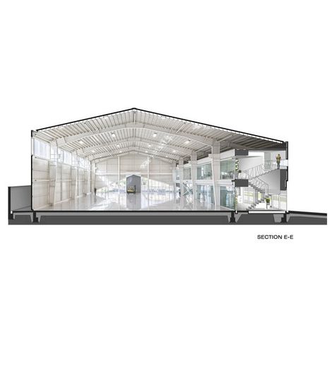 Warehouse Design Architecture, Modern Warehouse Design, Warehouse Floor Plan, Warehouses Architecture, Warehouse Office Design, Warehouse Facade, Warehouse Architecture, Hangar Design, Modern Warehouse