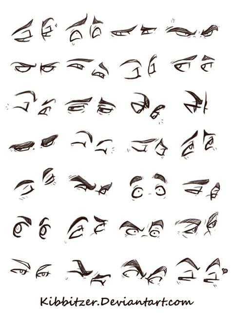 Eyes References, Eyes Reference, Eye Expressions, Drawing Face Expressions, Drawing Cartoon Faces, 얼굴 그리기, Manga Drawing Tutorials, Cartoon Eyes, Reference Sheet