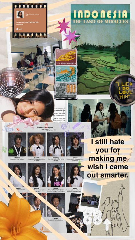 high school in Jakarta - niki, 88rising Niki Highschool In Jakarta Yearbook, High School In Jakarta Niki, High School In Jakarta, Niki 88rising, Creative Instagram Stories, Yearbook, Connect With People, Jakarta, Your Aesthetic