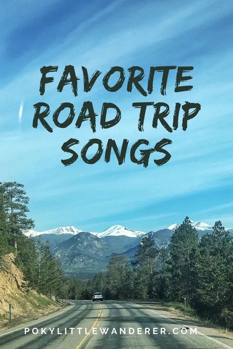 Favorite Road Trip Songs - There's nothing better when cruising along on a road trip than the perfect playlist of your favorite road trip songs to fuel your drive. #PokyLittleWanderer #RoadTrip #RoadTripPlaylist #RoadTripSongs #HighwayTravel Songs For Teenagers, Roadtrip Playlist, Best Road Trip Songs, Trip Songs, Motivation Playlist, Road Trip Theme, Road Trip Songs, Road Trip Music, Motivational Music