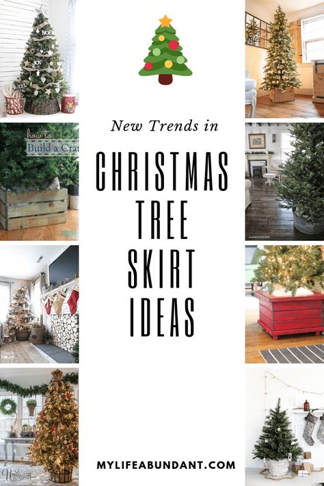 Start getting into the Christmas Spirit now with these Christmas Tree Skirt Ideas! New and exciting trends to use in your holiday decor. #christmasdecor via @tammy1999 Christmas Tree Skirt Alternative, Christmas Tree Skirt Ideas, Tree Skirt Ideas, Diy Christmas Tree Skirt, Burlap Tree Skirt, Burlap Trees, Christmas Tree Skirts, Pencil Trees, Skirt Ideas