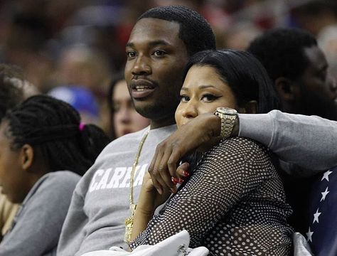 Nicki Minaj on Instagram: “Meek and Nic at the #76ers game SHE LIKED” Meek Mill And Nicki Minaj, Nicki And Meek, Meek Mill And Nicki, Nicki Minaj Meek Mill, Flint Water Crisis, Nicki Minaj Photos, Meek Mill, Big Sean, Nicki Minaj