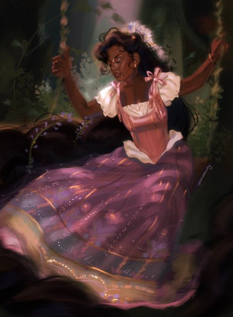 ♡ afro ♡ on X: "Rapunzel https://t.co/jAPdue8MZ4" / X Indian Rapunzel, Black Rapunzel, Black Pride Art, Bad Fruit, Pink Poison, Royalty Dr, Character Descriptions, Future Poster, Painting Practice