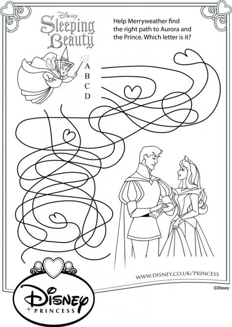 Sleeping Beauty Activities For Preschool, Sleeping Beauty Activities, Sleeping Beauty Coloring Pages, Sleeping Beauty Disney, Sleeping Beauty Art, Disney Activities, Disney Camping, Movie Crafts, Disney Princess Coloring Pages