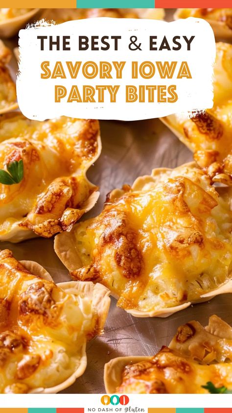 Looking for an easy, crowd-pleasing appetizer? These Savory Iowa Party Bites are packed with a cheesy filling of mozzarella, cream cheese, corn, and green chiles, all baked into crispy tortilla scoops. Perfect for any gathering, they’re quick to make and guaranteed to be a hit. Try them at your next party and watch them disappear! Save this pin for later! Corn Appetizers For Party, Iowa Party Bites Recipe, Tortilla Scoop Appetizer, Crowd Favorite Appetizers, Appetizers With Mozzarella Cheese, Iowa Party Bites 12 Tomatoes, Easy Gameday Food, Iowa Party Bites, Corn Appetizer Recipes