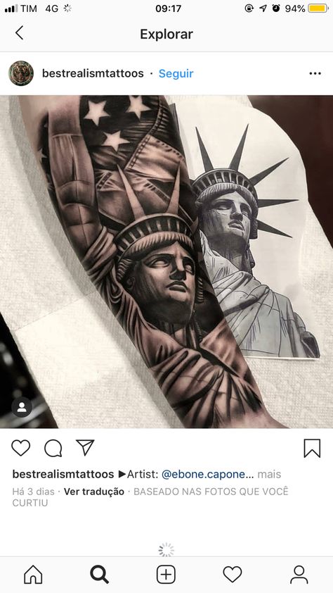 America Tattoo Sleeve, De Oppresso Liber Tattoo, Bill Of Rights Tattoo, Patriotic Tattoos Sleeve For Men, 1776 Tattoos For Men, Usa Tattoo Ideas, America Tattoos For Men, American Tattoos Patriotic, Statue Of Liberty Tattoo Design