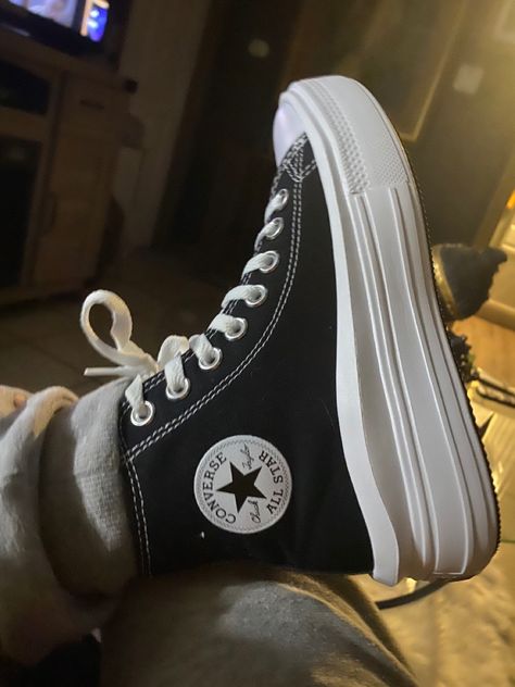 Converse High Platform, Chuck Taylors Platform, Niki Core, Platform Converse Black, All Black Chuck Taylors, Dark Red Converse, Black Platform Converse, Aesthetic Tennis