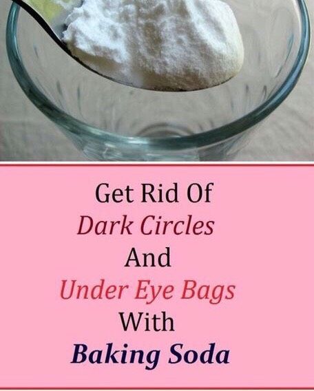 Get Rid Of Dark Circles And Under Eye Bags With Baking Soda Baking Soda Under Eyes, Undereye Bags Remedy, Eye Bag Remedies, Puffy Eyes Remedy, Eye Bags Treatment, Remove Eye Bags, Baking Soda Face, Baking Soda Benefits, Dark Eye Circles