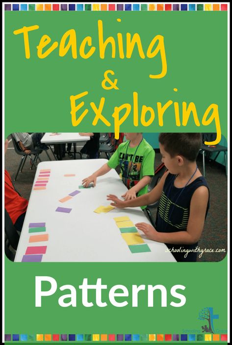 Math Pattern Activities 2nd Grade, Patterns Grade 2 Activities, Math Patterns Activities, Teaching Patterns, Math Patterns, Pattern Grading, Pattern Game, Repeated Pattern, Math Talk