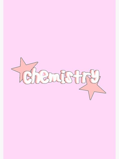 Get my art printed on awesome products. Support me at Redbubble #RBandME: https://www.redbubble.com/i/notebook/Chemistry-Notebook-Sticker-by-PreppyPalace/101104217.WX3NH?asc=u Chemistry Binder Cover, Chemistry Notebook Cover Ideas, Chemistry Notebook Cover, Chemistry Cover Page, Chemistry Poster, Goodnotes Covers, Girly Notebook, Chemistry Posters, Preppy School