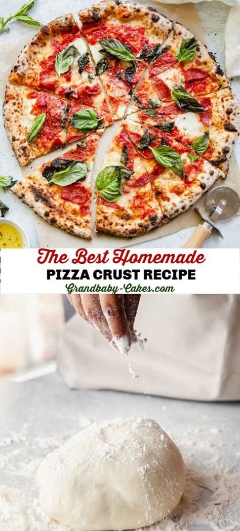 Homemade Pizza Crust Recipe, Make Pizza Dough, Best Pizza Dough Recipe, Perfect Pizza Dough, Grandbaby Cakes, Homemade Pizza Crust, Pizza Roll, Crispy Pizza, Best Pizza Dough