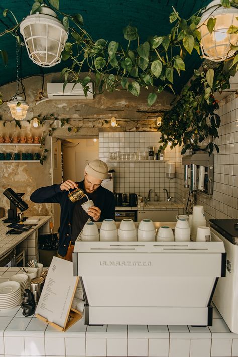 A food guide to Prague European Coffee Shop Interior, Coffee Shop Flooring, Small Cafe Bakery, Neighborhood Coffee Shop, Romantic Coffee Shop, European Coffee Shop Aesthetic, Coffee Shop Kitchen Design, Japanese Coffee Shop Design, Europe Coffee Shop