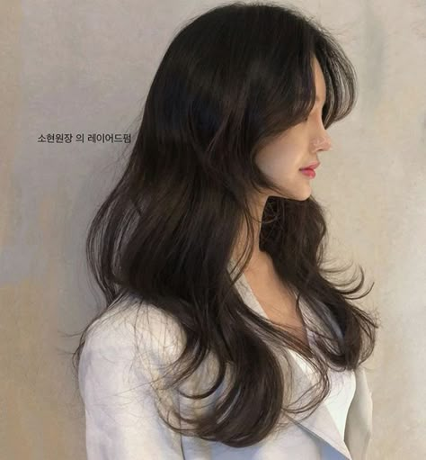 Asian Hair Blowout, Korean Blowout Hair, Korean Long Hair, Hair Inspiration Long, Instagram Hairstyles, Blowout Hair, Hair Stylies, Haircuts For Medium Hair, Haircuts Straight Hair