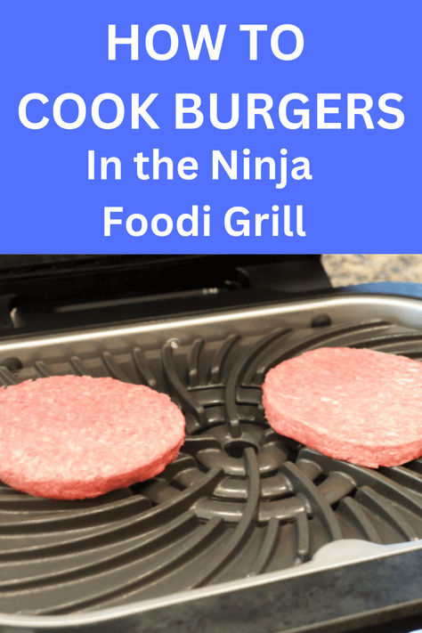 Check out how to cook burgers in the ninja foodi grill now! #burger #burgerrecipes #airfryerburgers #airfryer Ninja Foodi Grill Burgers, Ninja Indoor Grill Recipes, Ninja Foodi Smart Xl Grill Recipes, Grilling Frozen Burgers, Grill Hamburgers, Ninja Foodi Grill Recipes, Grilled Hamburger Recipes, Healthy Bbq Recipes, Perfect Hamburger