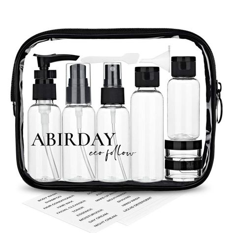 Tsa Approved Toiletries, Travel Containers, Cream Pumps, Travel Bottle Set, Travel Size Toiletries, Travel Container, Travel Size Bottles, Tsa Approved, Cosmetic Containers